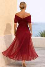 Women's Chiffon V-Neck Maxi Dress