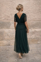 Women's Chiffon V-Neck Maxi Dress