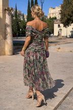 Women's Chiffon V-Neck Maxi Dress