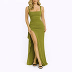 Women's Wedding Ruched Maxi Dress