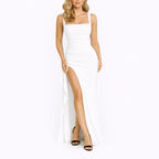 Women's Wedding Ruched Maxi Dress