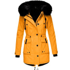 Women's Faux Fur Fitted Parka