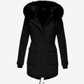 Women's Faux Fur Fitted Parka