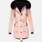 Women's Faux Fur Fitted Parka