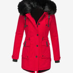 Women's Faux Fur Fitted Parka