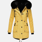 Women's Faux Fur Fitted Parka