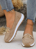 Women's Slip-On Buckle Loafers