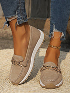 Women's Slip-On Buckle Loafers