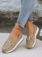 Women's Slip-On Buckle Loafers