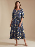 Women's Floral Embroidered Occasion Dress