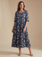 Women's Floral Embroidered Occasion Dress