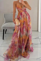 Women's Tulle Floral Cocktail Dress