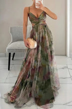 Women's Tulle Floral Cocktail Dress