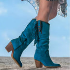 Women's Western Fringe Suede Boots