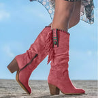 Women's Western Fringe Suede Boots