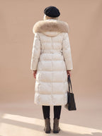 Women's Quilted Fur-Hood Puffer Coat