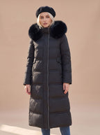 Women's Quilted Fur-Hood Puffer Coat
