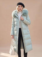 Women's Quilted Fur-Hood Puffer Coat