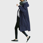 Women's Waterproof Hooded Trench Coat