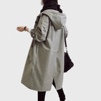 Women's Waterproof Hooded Trench Coat