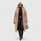 Women's Longline Teddy Fleece Coat