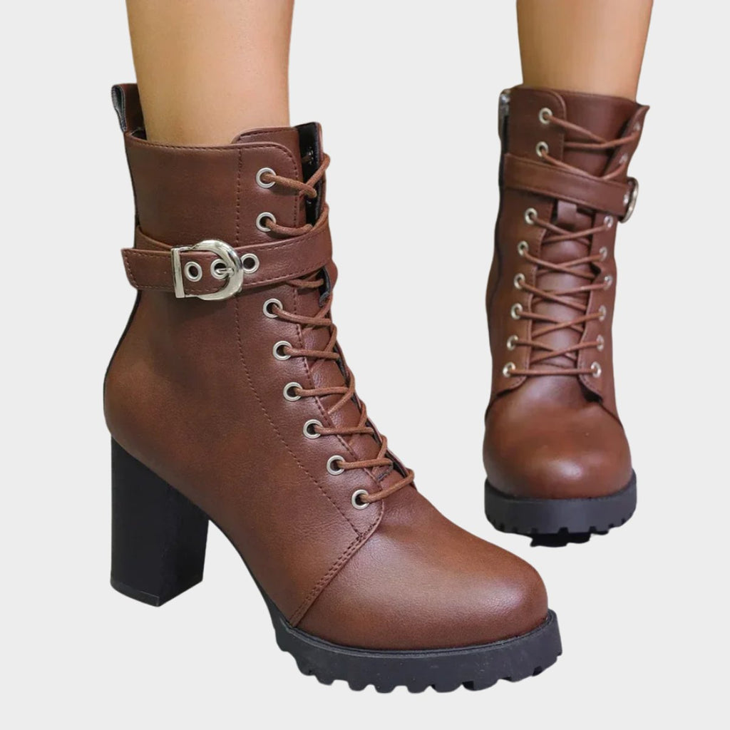Women's Combat Block-Heel Boots