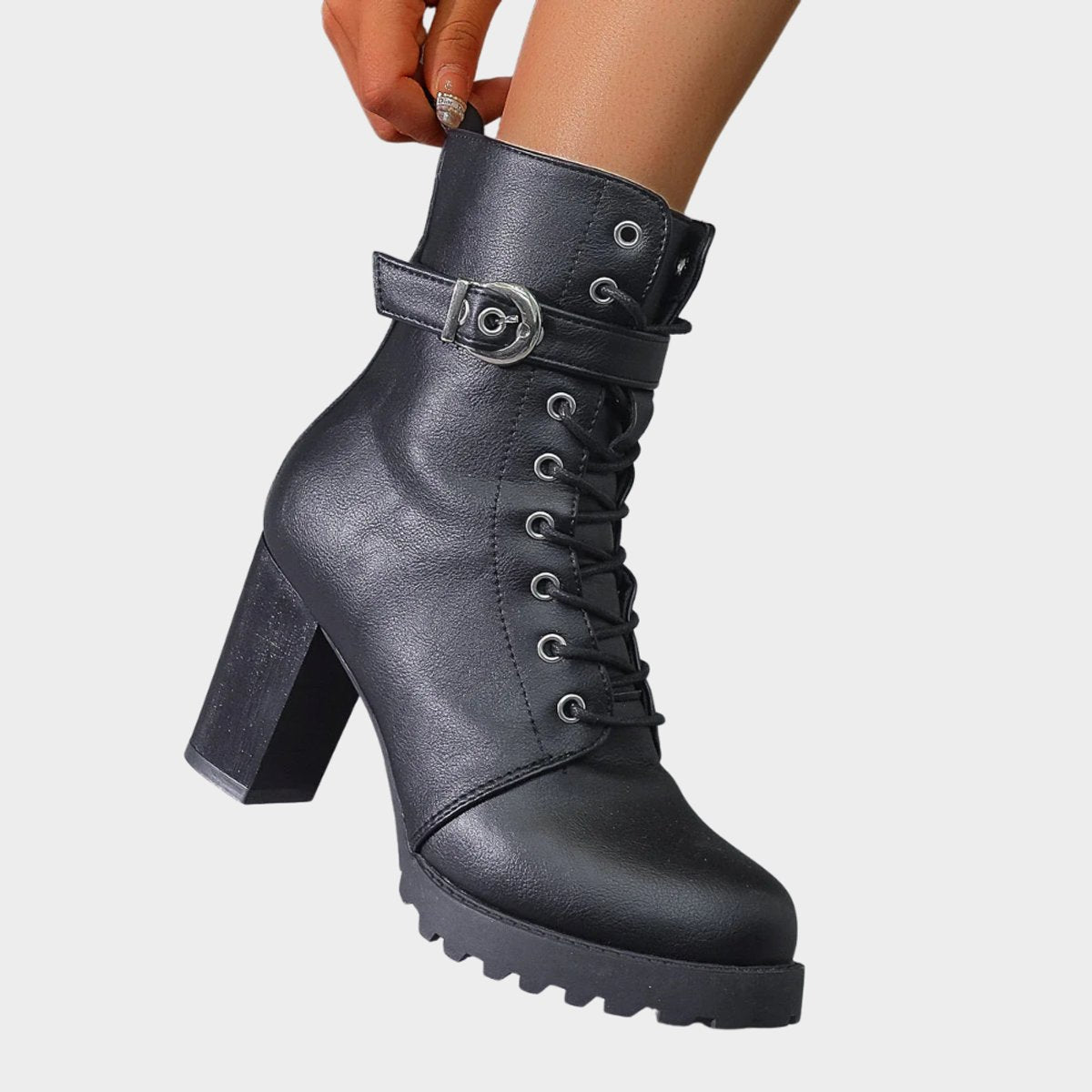 Women's Combat Block-Heel Boots