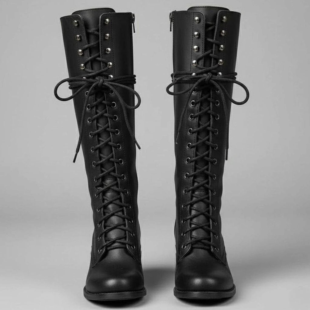 Women's Studded Block-Heel Boots