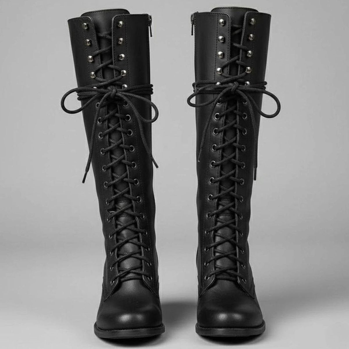 Women's Studded Block-Heel Boots