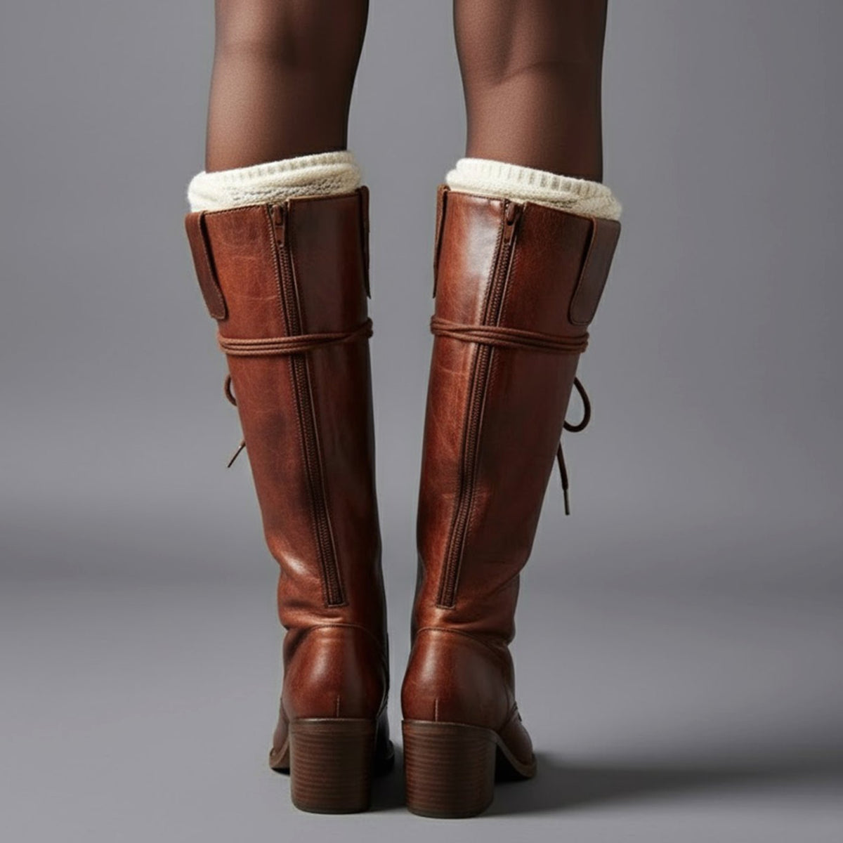 Women's Studded Block-Heel Boots
