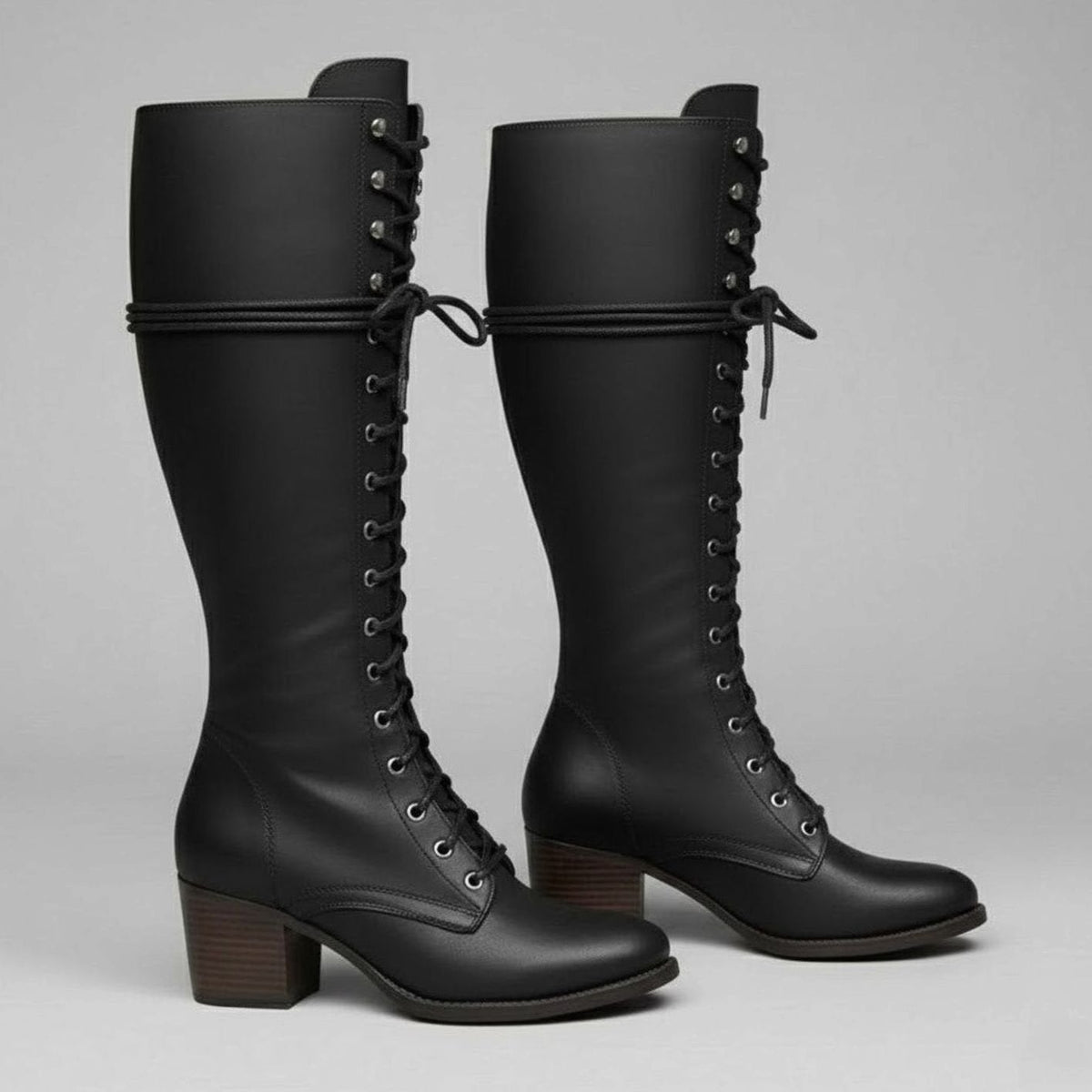 Women's Studded Block-Heel Boots
