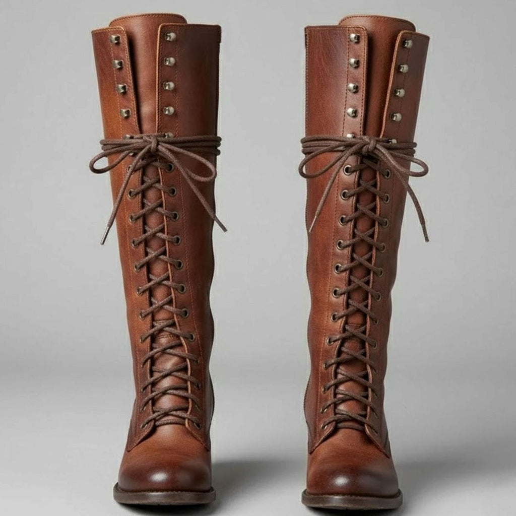 Women's Studded Block-Heel Boots