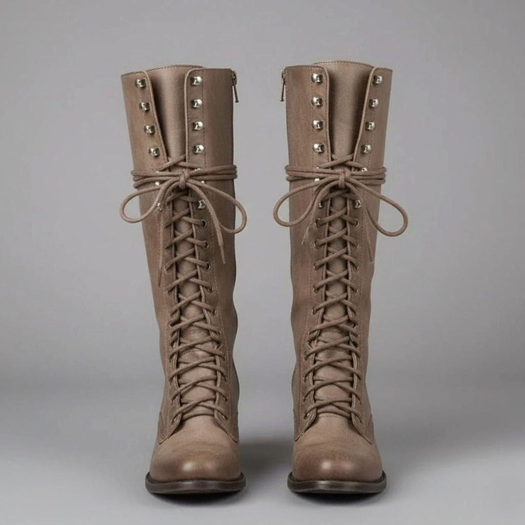 Women's Studded Block-Heel Boots