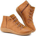 Women's Leather Lace-Up Ankle Boots