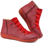 Women's Leather Lace-Up Ankle Boots