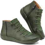 Women's Leather Lace-Up Ankle Boots
