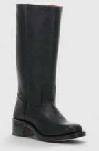 Women's Stacked-Heel Leather Boots