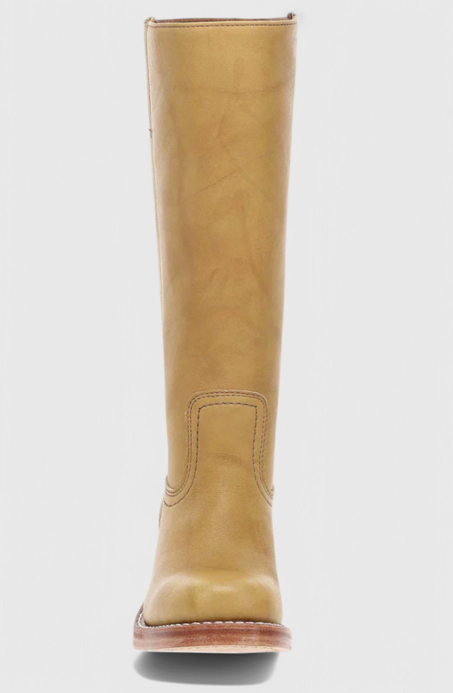 Women's Stacked-Heel Leather Boots