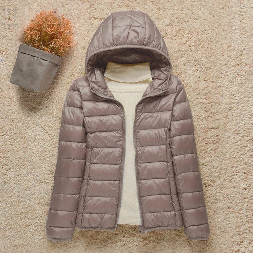 Women's Quilted Hooded Puffer Jacket