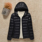 Women's Quilted Hooded Puffer Jacket