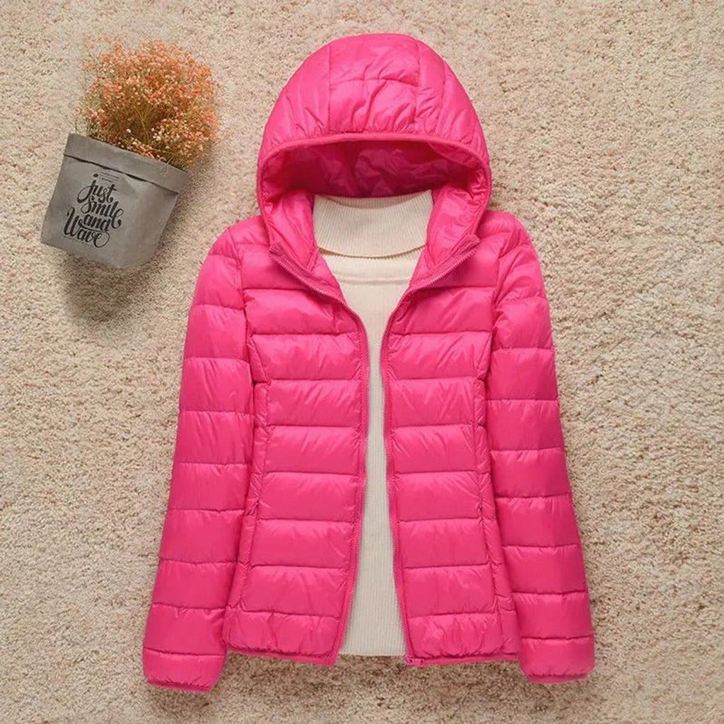 Women's Quilted Hooded Puffer Jacket