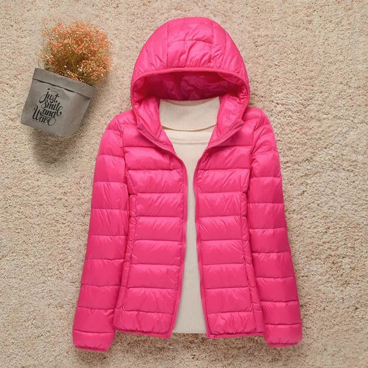 Women's Quilted Hooded Puffer Jacket
