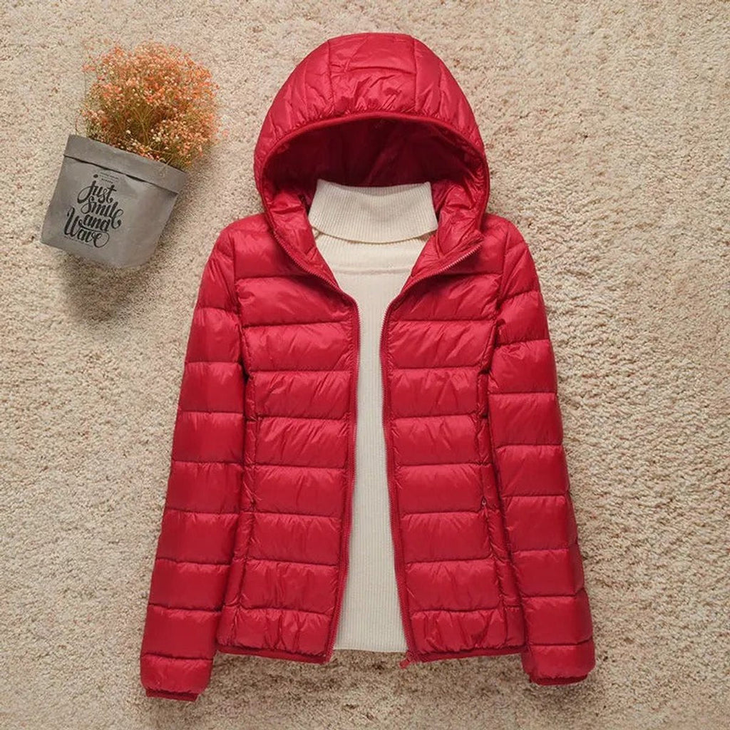 Women's Quilted Hooded Puffer Jacket