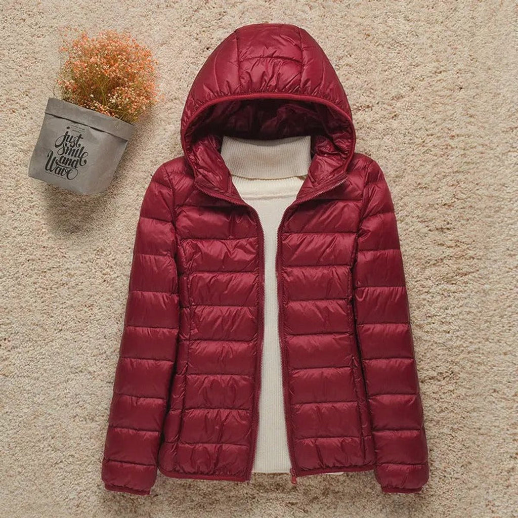 Women's Quilted Hooded Puffer Jacket