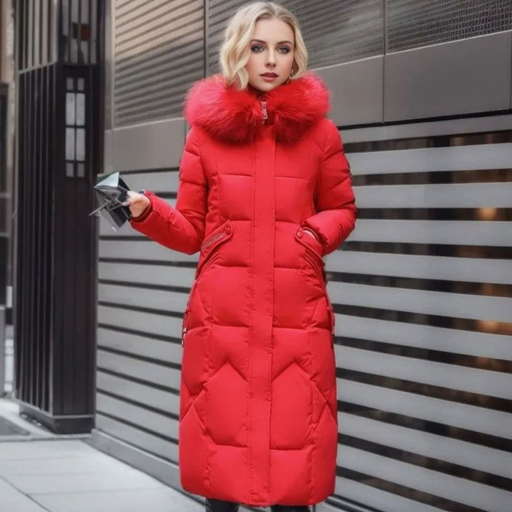 Women's Hooded Quilted Overcoat