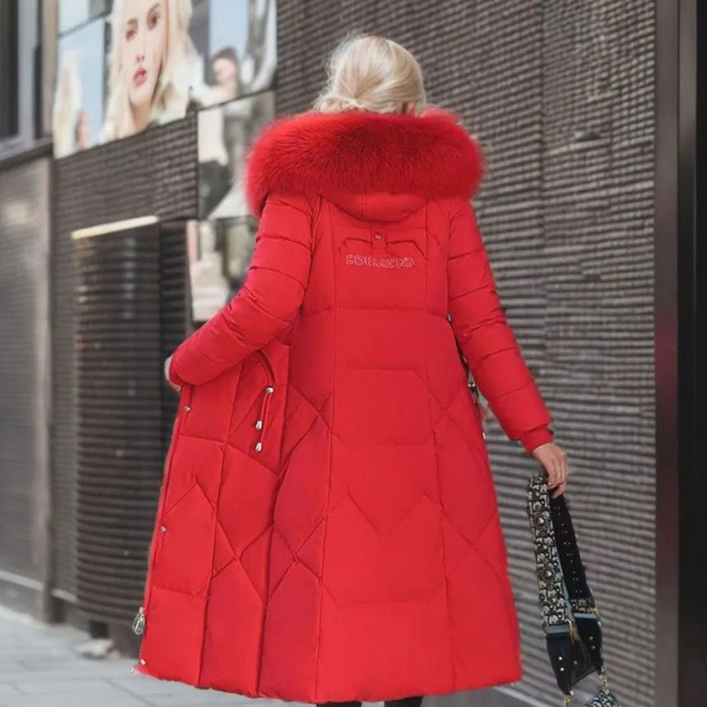 Women's Hooded Quilted Overcoat