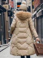 Women's Hooded Quilted Overcoat