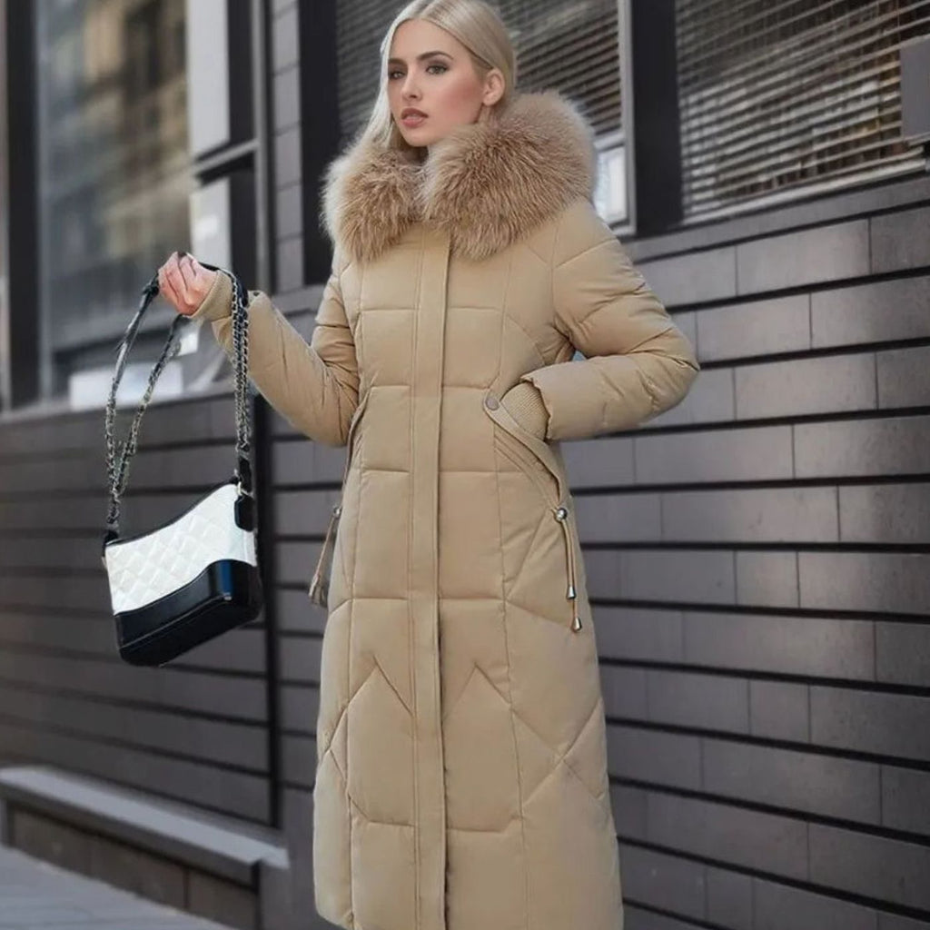 Women's Hooded Quilted Overcoat