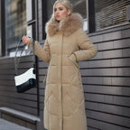 Women's Hooded Quilted Overcoat