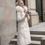 Women's Hooded Quilted Overcoat